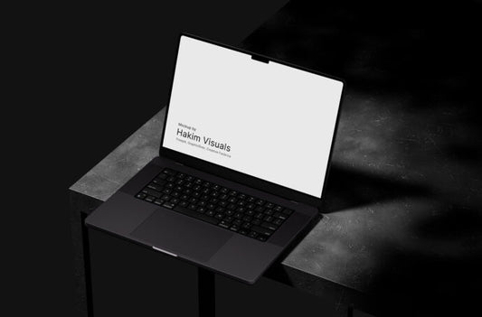 Stunning Mockup of a Dark MacBook Pro