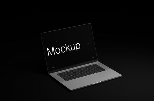 Stunning Mockup of a Dark MacBook Pro