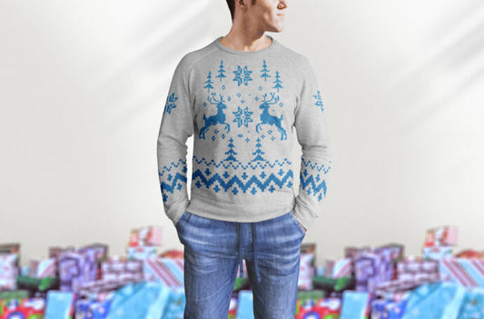 Sweater Mockup with Man Model