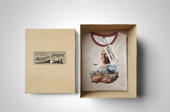 T-Shirt Box Edition Mockup Design Template