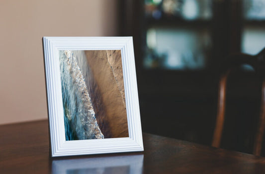 Table Mockup with Small Photo Frame