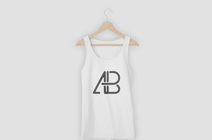 Tank Top Hanger Mockup Template