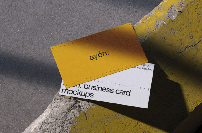 Tarmac Business Card Mockup: Showcase Your Brand in Style