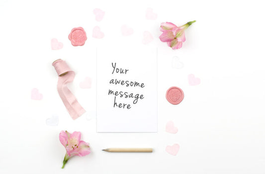 Valentine’s Day Card Mockup for Women