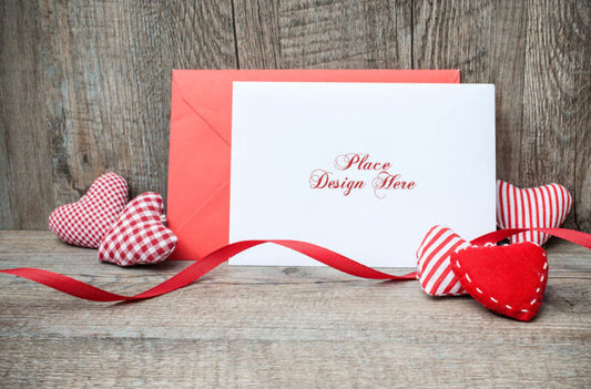 Valentine’s Day Card Template for Mockup