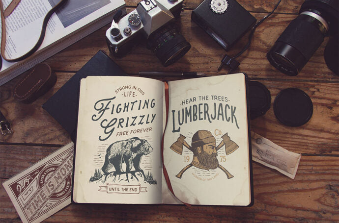 Vintage Book Mockup Design