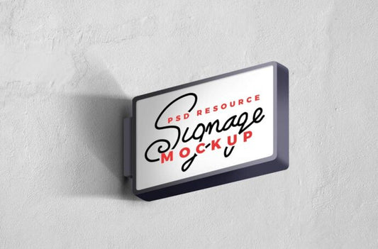 Wall Signage Mockup Set