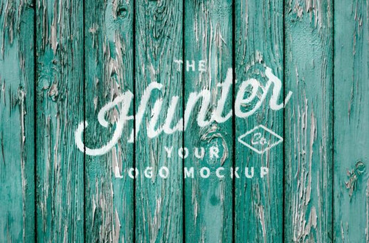 Weathered Wood Logo Mockup - Showcase Your Brand on Aged Wood