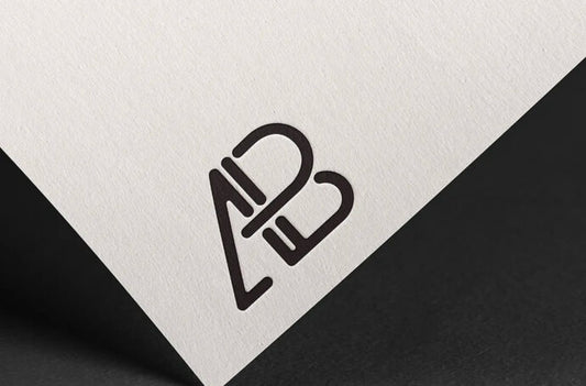 White Paper Mockup with Embossed Logo