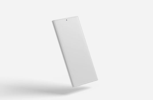 White Samsung Galaxy S20 with Stylus Device Mockup