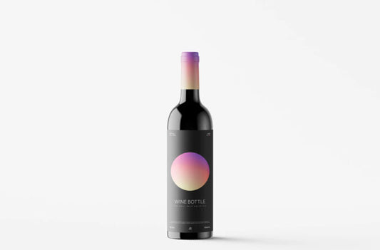 Wine Bottle Mockup for Standing Display