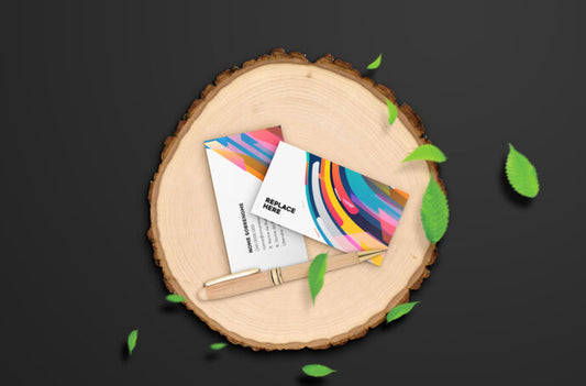 Wood Stationery Mockup Set