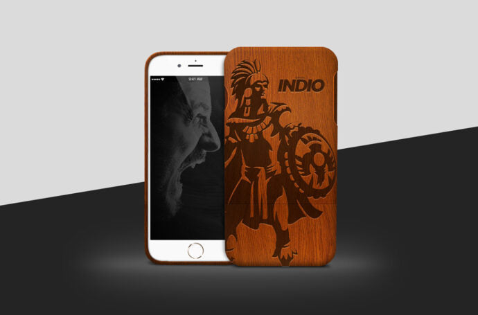 Wooden iPhone Case Design Template