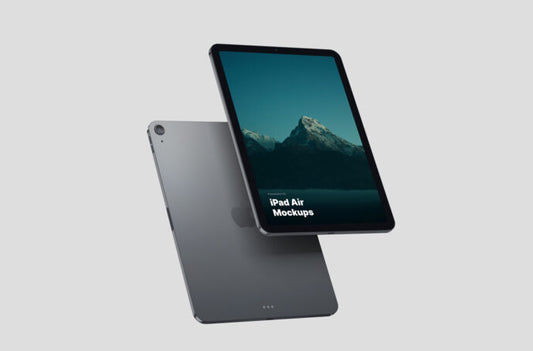 iPad Air Mockup Set with Floating Effect