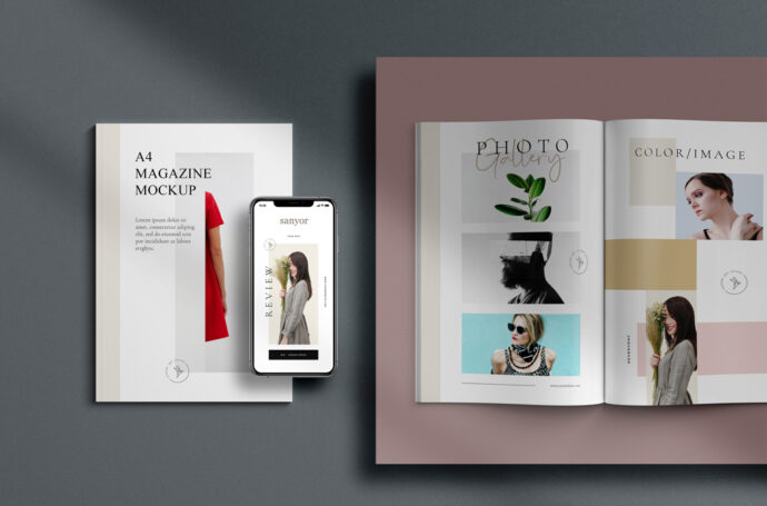 iPhone 11 Mockup for Magazines