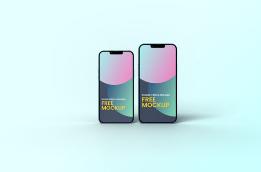 iPhone 13 Pro and Pro Max Mockup for showcasing