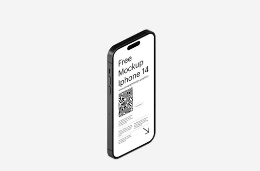 iPhone 14 Pro Isometric Mockup for SEO Optimization