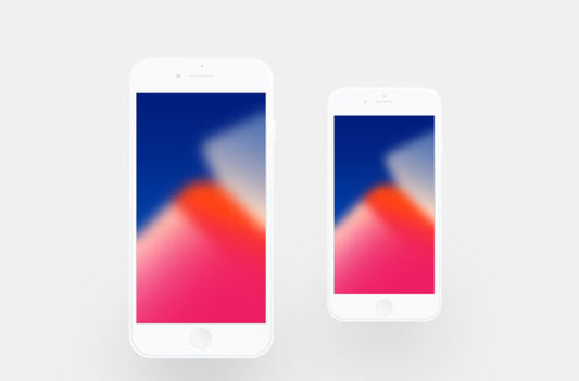 iPhone 8 Mockup Templates for Flat Design