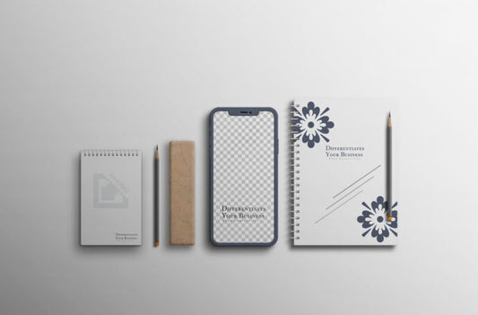 iPhone Mockup Stationery Set