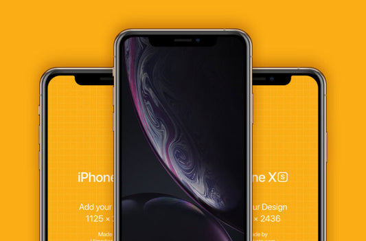 iPhone XS and XR Device Mockups for Presentation